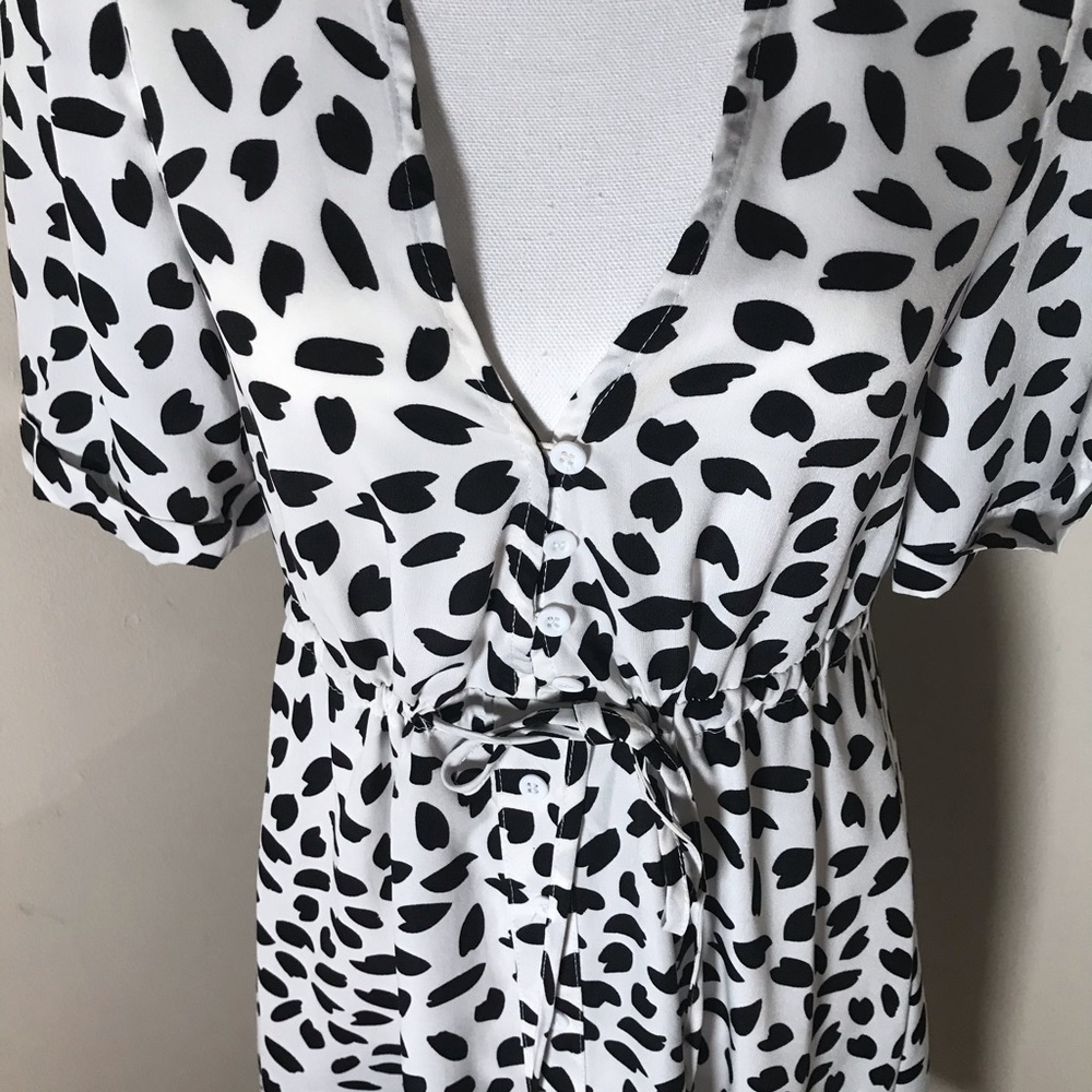 Black & White Print Dress 🖤🤍